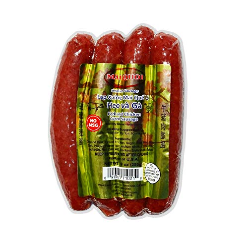 Cured Pork and Chicken Chinese Style Sausage (Lap Xuong Mai Quoi Pork and Chicken) (No MSG) - Made In USA