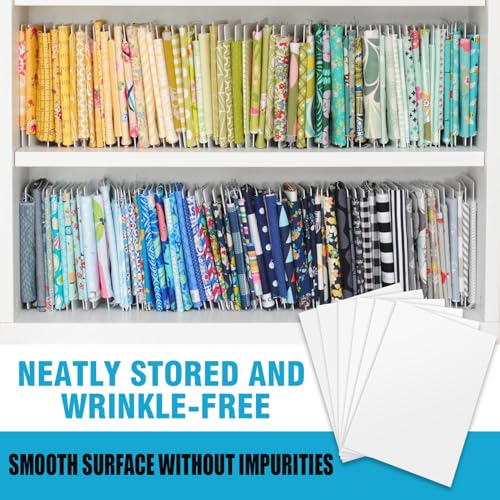 Image of 100pcs 7.5*10.5 Inch Storage Boards - Organizer Boards with Plastic Clips for Fabric, Comic Books & Magazines
