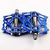 Beyoung Mountain Bike Pedals 9/16" Road Bike Pedals Non-Slip Lightweight Aluminum Alloy Bicycle Peda