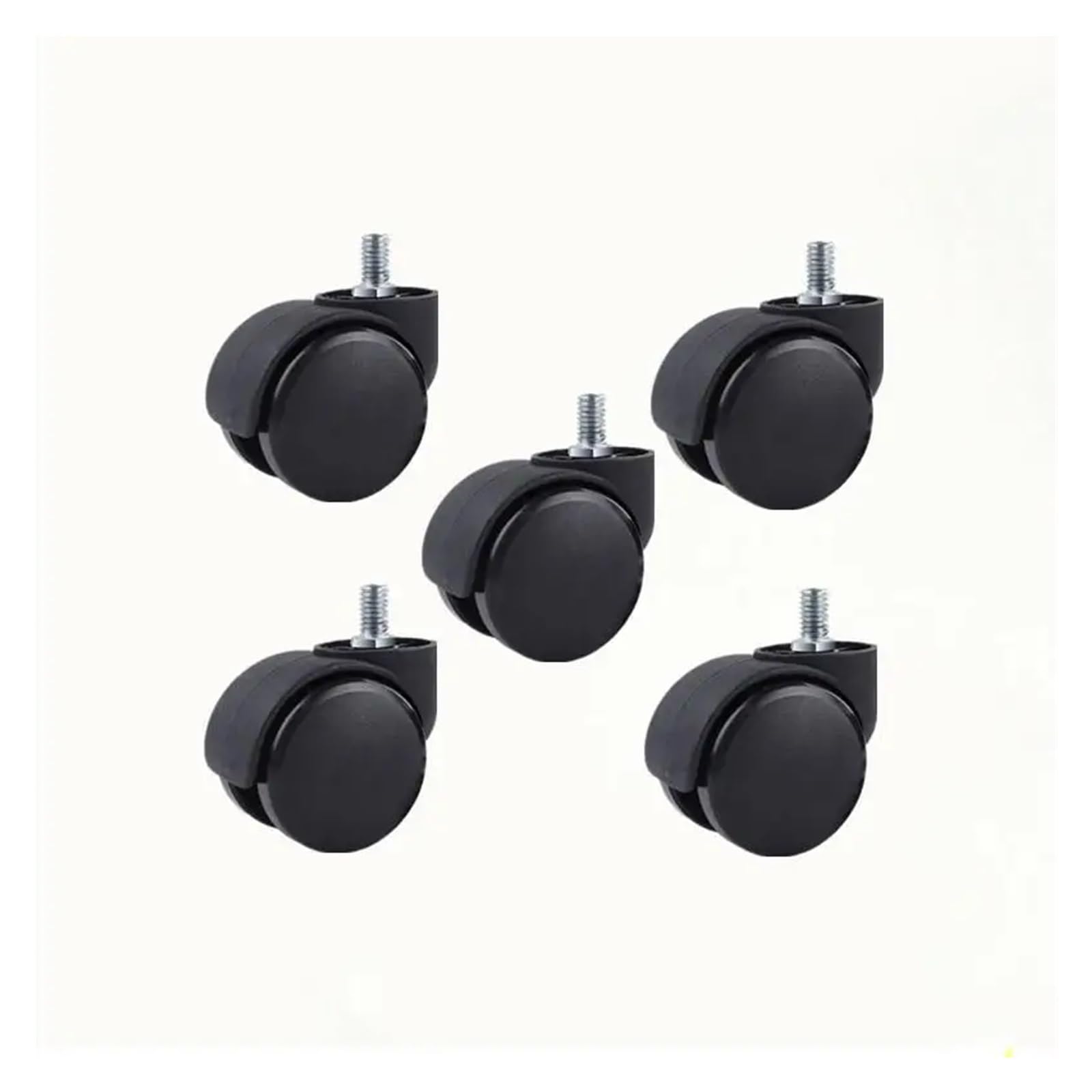 MXXDMOPD 5 Pieces/lot Furniture Foot Wheelchair Computer Rotation Damping Universal Wheel(Screw Universal Whee)