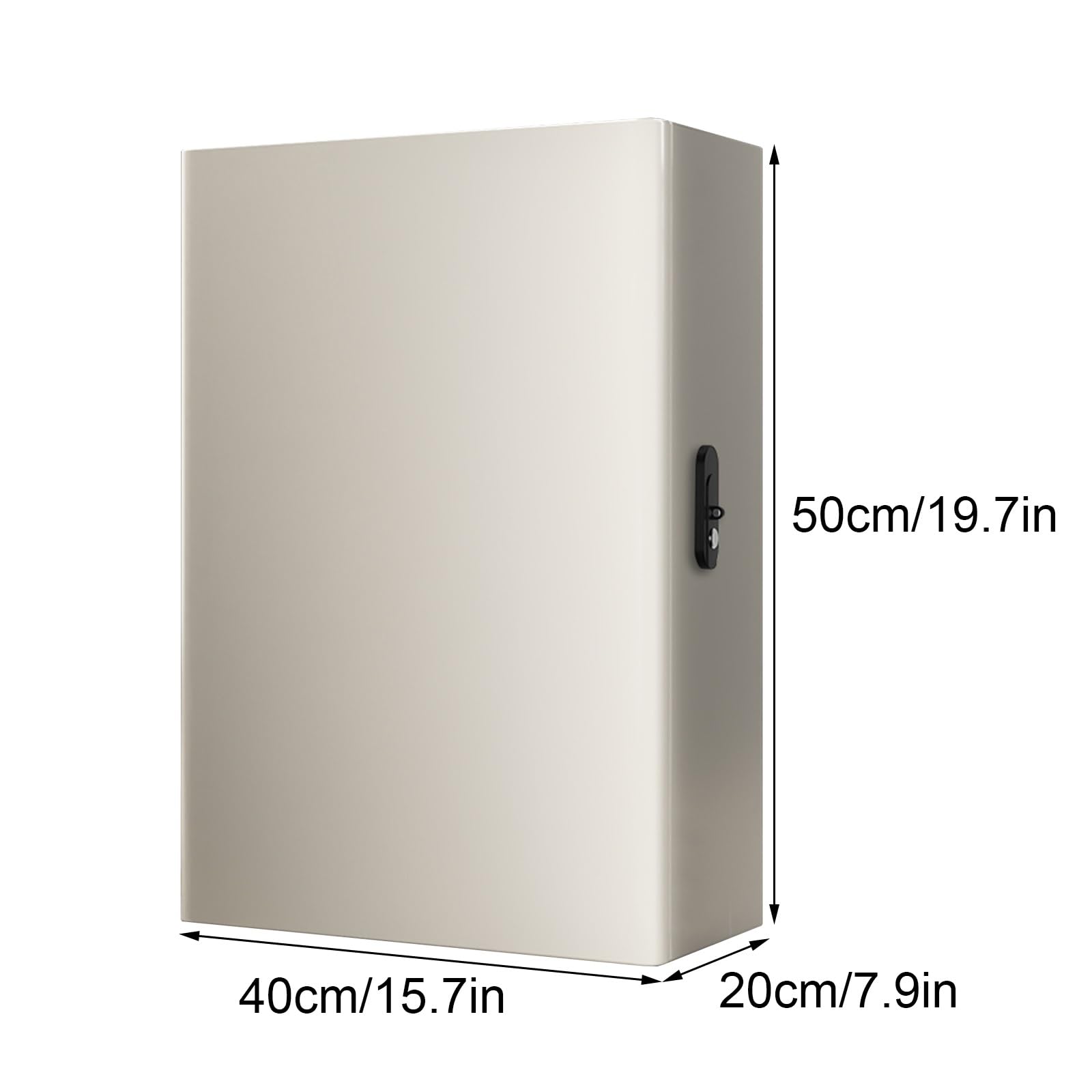Scatola Elettrica Da Parete IP 54, Scatola Di Derivazione Elettrica In Acciaio Inossidabile for Esterni, Impermeabile, con Piastra Di Montaggio(40x50x20cm/15.7x19.7x7.9in)