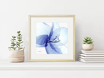 絵画 インテリア 絵 額付(白) 油絵 uF6-112402 花 ゆり 絵画インテリア 絵 額付(青緑＋金色の枠) 油絵 uF6-112402 花