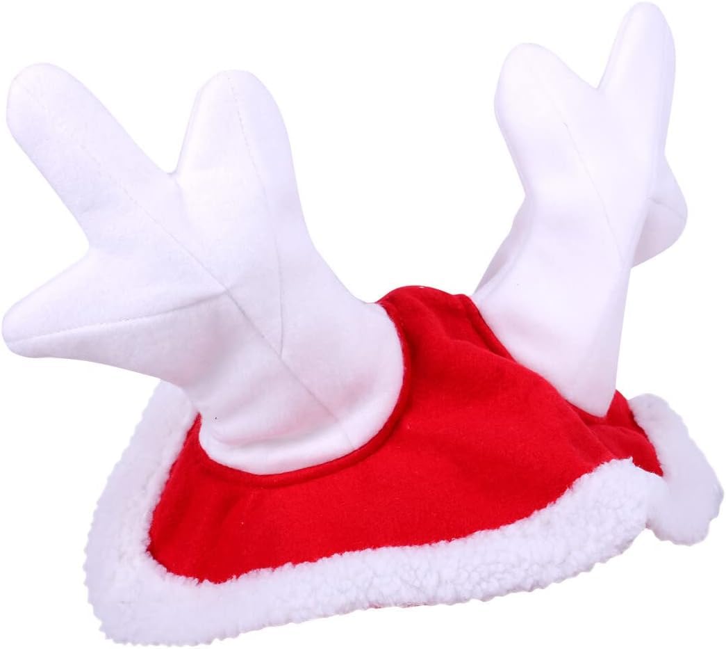 Equipride Reindeer Hat Fly Veil/Ear Net for Horses Christmas Occasion Full-Pony (Shetland)