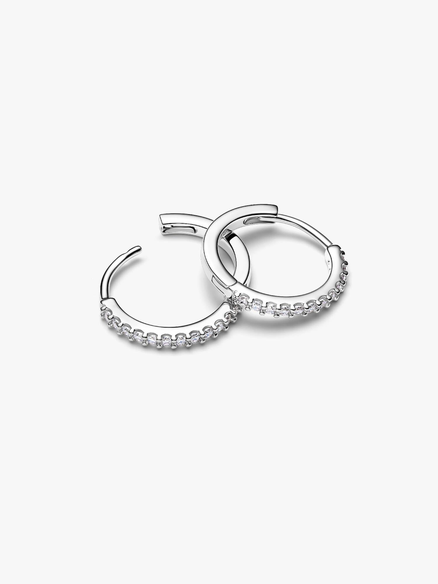 Pandora Timeless Funkelnde Mini-Creolen aus Sterling Silber mit Zirkonia, 294649C01