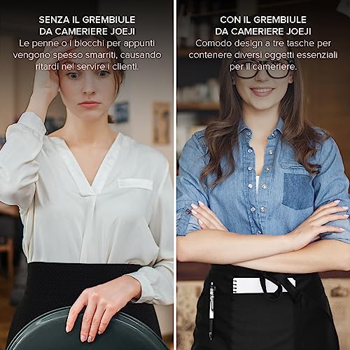 Joejis Set di 3 Mezzo Grembiuli da Cucina