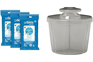 Dr. Brown's Bottle & Pacifier Wipes, Formula Dispenser For On-the-Go Feedings