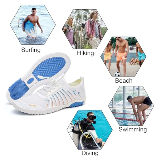 Image of YALOX Water Shoes Men's Women's Swim Shoes Outdoor Beach Barefoot Quick-Dry Aqua Pool Socks Swimming Yoga Surfing Exercise