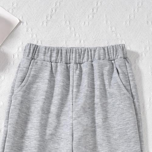 Image of fioukiay Girls Outfits 2 Piece Half Zipper Hoodies Sweatsuits Long Sleeve Athletic Sweatshirts and Sweatpants with Pockets