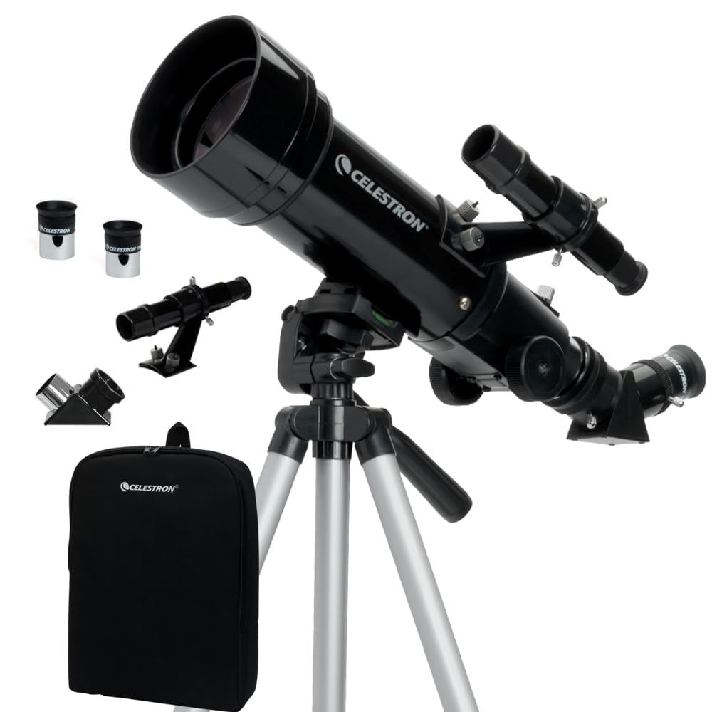 Celestron Travel Scope 70 Portable Telescope, Black