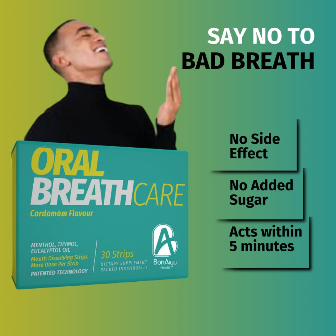 Bonayu Oral Breath Care Strip 30pc + Bonayu Teeth Whitening Strip 14 pc Combo | Mouth-Dissolving Strips | Removes Odour, Retains Freshness, Nurtures Gums | Whitens Teeth, Cleans Stain 1