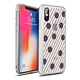 OtterBox SYMMETRY CLEAR SERIES Case for iPhone X (ONLY) - Retail Packaging - Dot the Line