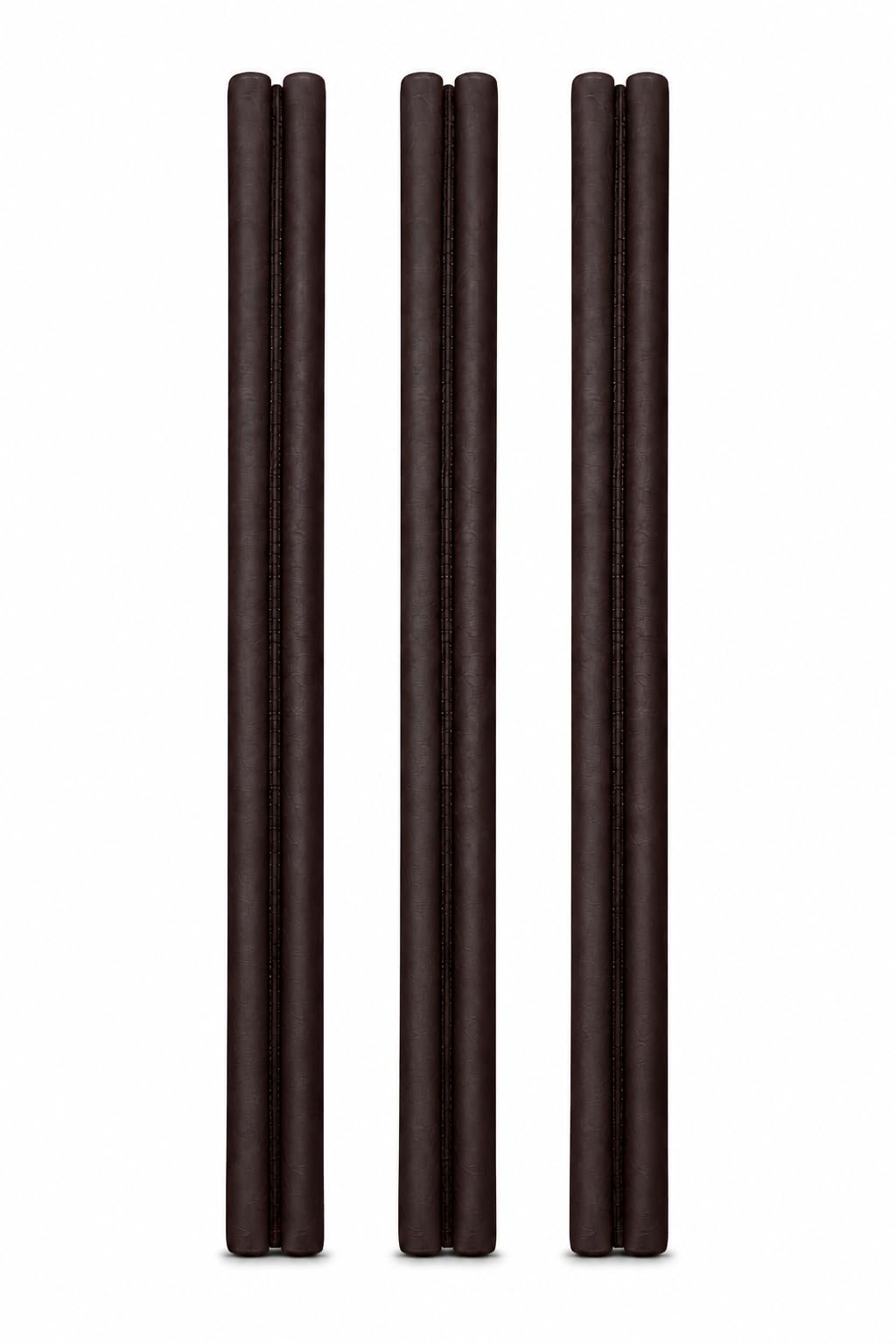 Door Draft Stopper, Pack of 3, Dark Brown | Dual-Tube Design, Lightweight Build, Practice & Match Use, Durable Construction, Full Size-image-47