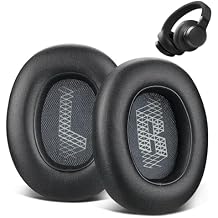 Live 650 BTNC E65BTNC Ear Pads, HoneTeek Replacement E65 Earpads for JBL Live E65BTNC, 650BTNC, 660BTNC, 750NC Duet NC Headphone Ear Cushions with Softer Leather, Repair Parts, Black