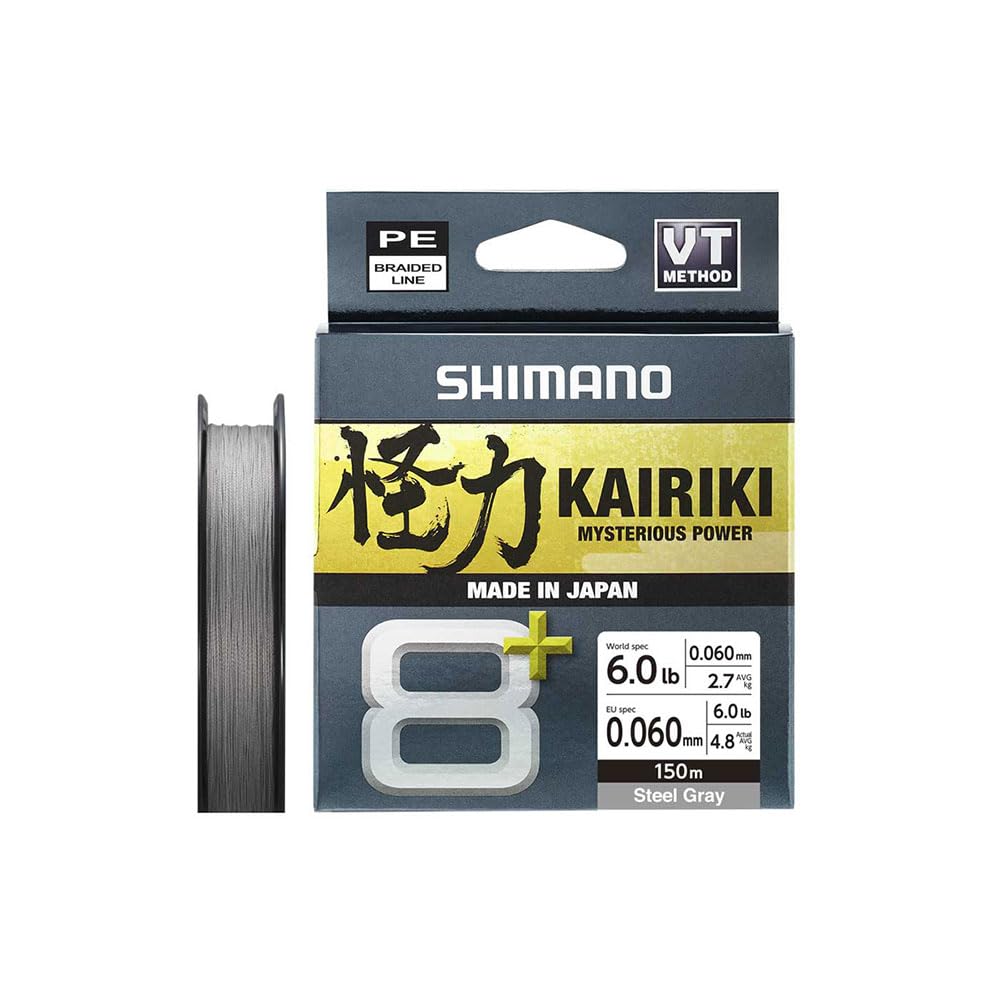 Shimano Kairiki 8 Geflochtene Angelschnur – 150 M, Hellgrau, 0,13 Mm / 8,2 Kg, Made In Japan Shimano Kairiki 8 Geflochtene Angelschnur – 150 M, Hellgrau, 0,13 Mm / 8,2 Kg, Made In Japan
