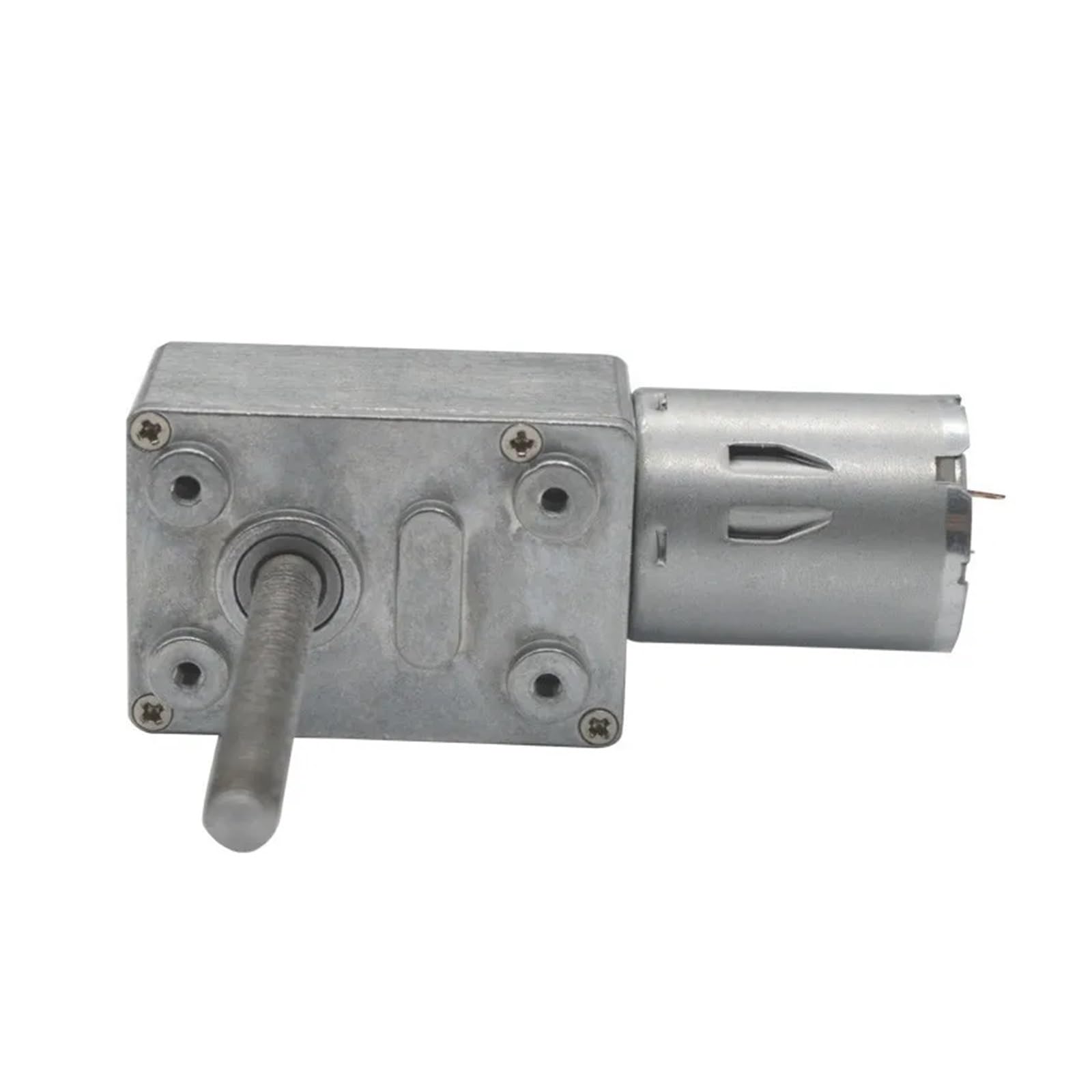 DC-Schneckengetriebemotor mit M6-Gewinde und Langer Welle, 6 V, 12 V, 24 V, 6–150 U/min, hohes Drehmoment, selbstsichernd, einstellbare Geschwindigkeit, JGY370(12v,23 RPM)