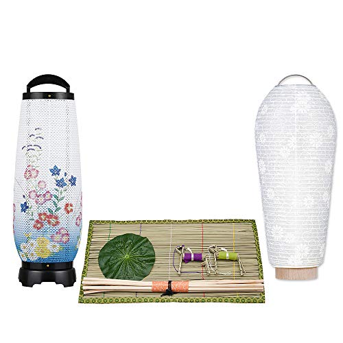 仏壇屋 滝田商店 【盆提灯・お盆用品】コンパクト 初盆セット・新盆セット モダン回転行灯 あけぼの1号 3点セット 3−E ◆ モダン盆提灯・初盆飾り・新盆飾り・お盆飾り・初盆(新盆)のお飾りに必要なセットです。【滝田商店発行 証明書付】