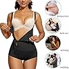 RDSIANE-womens-shapewear-bodysuit-Latex-Waist-Trainer-Full-Body-Shaper-Zipper-Tummy-Control-Corset-Stomach-Body-Girdles RDSIANE Shapewear Bodysuit for Women Latex Waist Trainer Full Body Shaper Zipper Tummy Control Corset Stomach Body Slimming Girdles (Black, Medium)