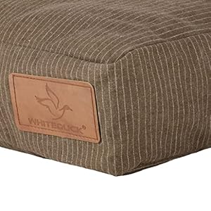   Durable-Comfortable-Canvas-Dog-Bed-Cover-Only-Premium-Quality-Water-Repellent-Coating-Dirt-Resistance-Removable-Washable-Outer-Cover-wZippers-Large-Brown-Cover