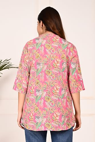 Image of FebQ Printed Shirt Style Top for Women