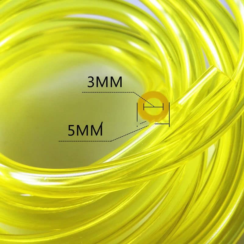 Tubo de Aceite Amarillo de los recambios del depósito de Gasolina de la Motosierra de 20 Metros del diámetro Interno 3.00m m