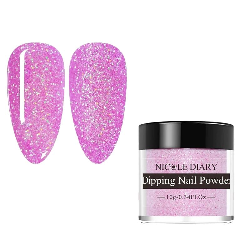 NICOLE DIARY Dipping Powder from BELLE GAGA 10g Nail Chameleon Powder Shining Dip Pigment Powder Colorful Nail Art Decoration (ND-H08)-image-13