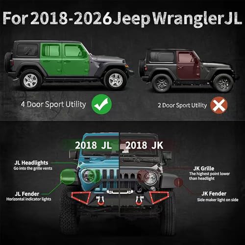 Estribos Jeep Wrangler 2018-2026 700 lbs Acero Negro miniatura 3