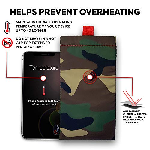 Phoozy Apollo Ii Series Thermal Phone Case - Insulated & Upgraded, Weatherproof Phone Pouch Provides Complete Protection Against Sun & Extends Battery Life. Floating Phone Case - Woodland - Medium #TOP3