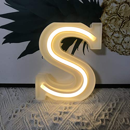 QiaoFei Light Up Marquee Letters Lights Letters Neon Signs,Wall Decor/Table Decor for Home