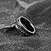 King Will 316L Stainless Steel Fidget Ring for Men Women-8mm Width Black Chain Spinner Ring, Durable Wedding Band with Stress Relief Comfort Fit Fidget Spinner Men's Jewelry Size 10