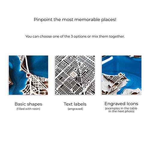 World Map - Custom Wooden Map (20X28) #TOP3