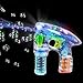 Rhode Island Novelty Light-Up LED Transparent Bubble Gun (Colors May Vary)