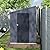 MUPATER 4x8 FT Outdoor Storage Shed with Lockable Door, Metal Lean to Shed Garden Tool Storage Shed House, Storage Shed Kit for Patio, Backyard, Lawn, Grey