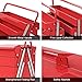 Goplus 20-Inch Metal Tool Box Portable 5-Tray Cantilever Steel Tool Chest Cabinet, Red