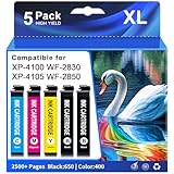 Remanufactured Ink Cartridge Replacement for Epson 212 Ink Cartridges 212XL Ink High Capacity for Epson 212XL Ink Cartridges Combo Pack for Workforce XP-4100 XP-4105 WF-2830 WF-2850 Printer (5-Pack)