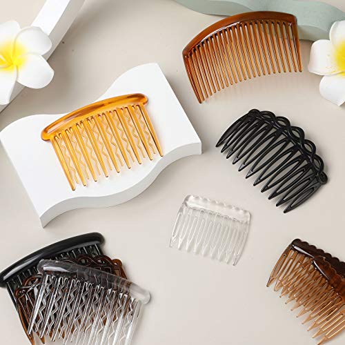 image for Chuangdi 32 Pieces French Hair Side Combs Set Plastic Twist Comb with 