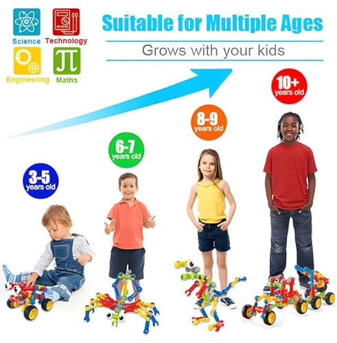 Qirptey FYD1940 Kids Stem Building Toys For 3 4 5 6 7 8+ Year Old Boy Girl Birthday Gift thumb #1