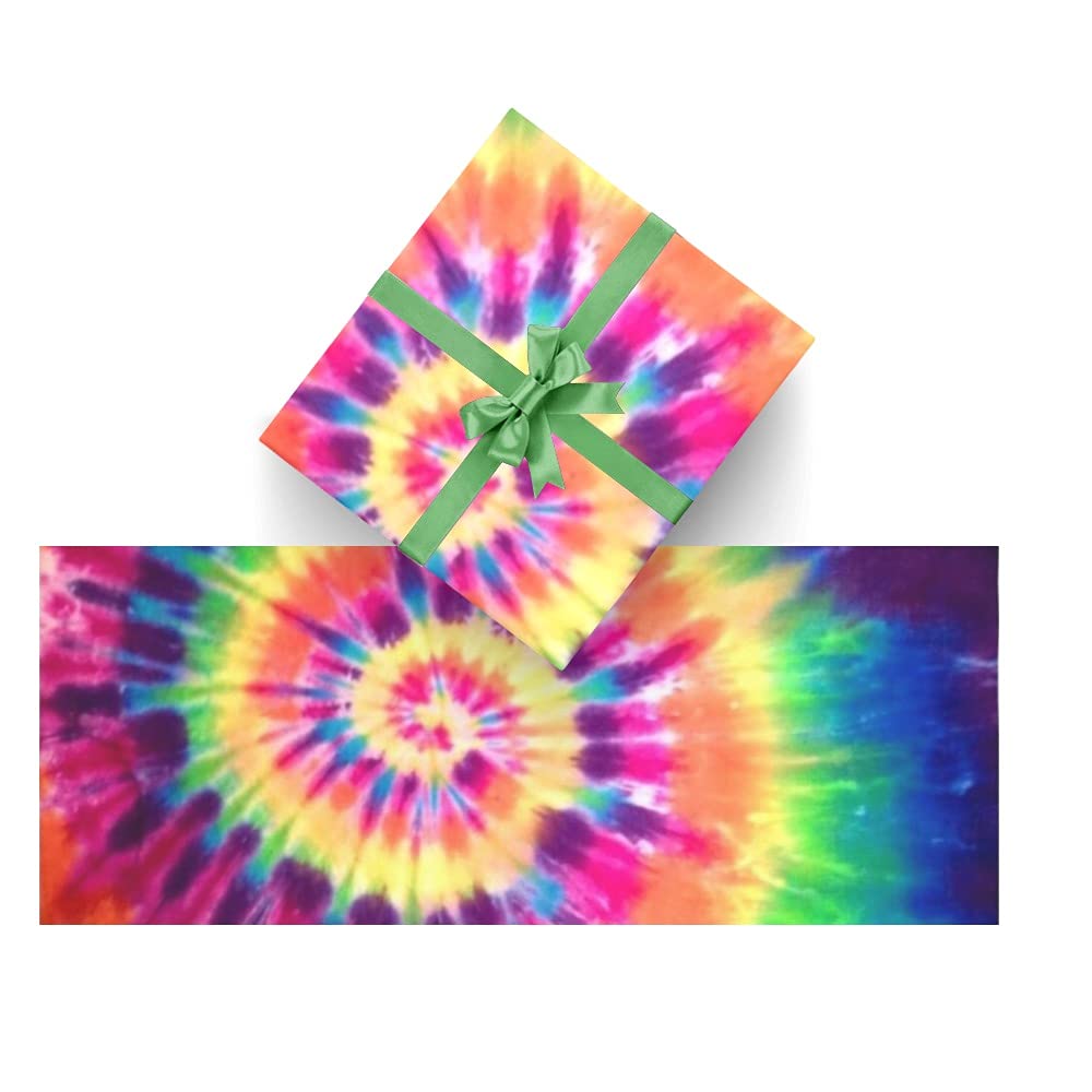 Amazon.com: CUXWEOT Gift Wrapping Paper Rainbow Tie Dye for  Christmas,Birthday,Holiday,Wedding,Gifts Packing - 3Rolls - 58 x 23inch Per  Roll : Health & Household