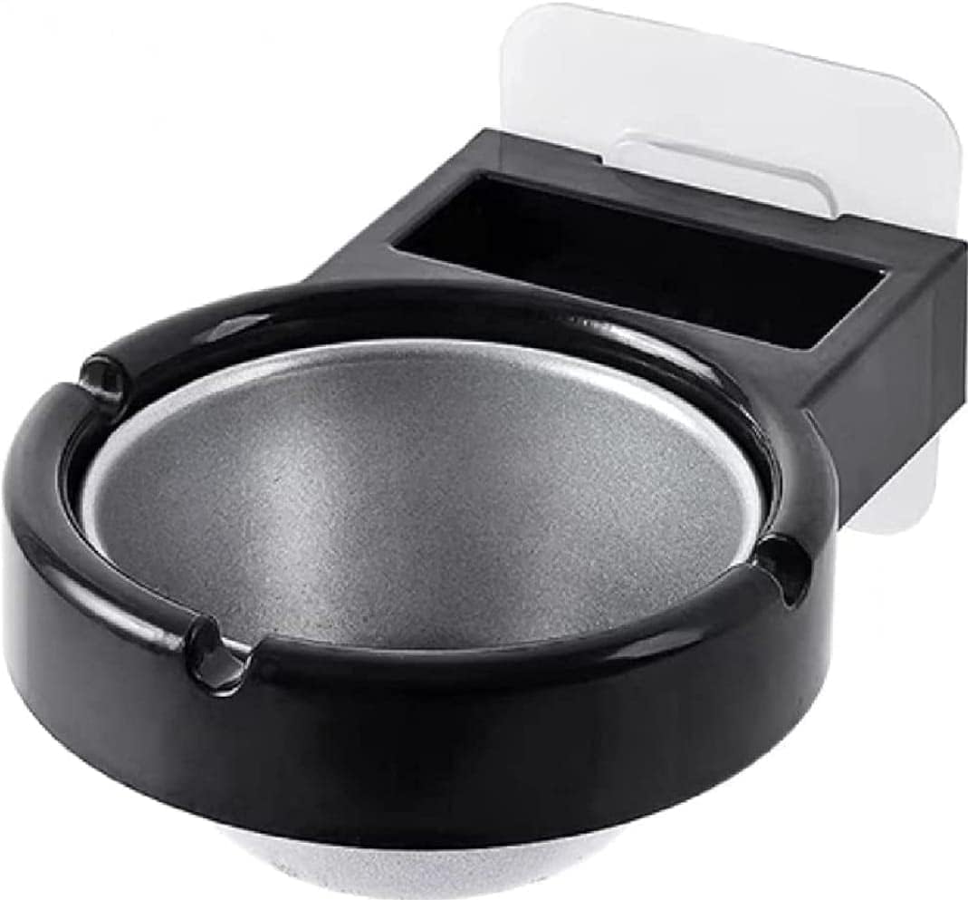 Home & Office Windproof Ashtray with Lid – Smokeless Stainless Steel Cigarette Ash Tray for Office Desks, Home Tables, Car Cup Holders, Bathroom Wall Mount, Balcony & Outdoor Seating-image-46