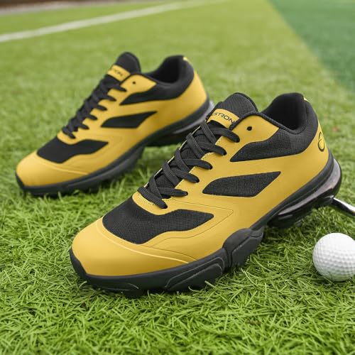 Image of THESTRON New Men Golf Shoes 8 Spikes Professional Outdoor Golf Sport Sneaker for Men