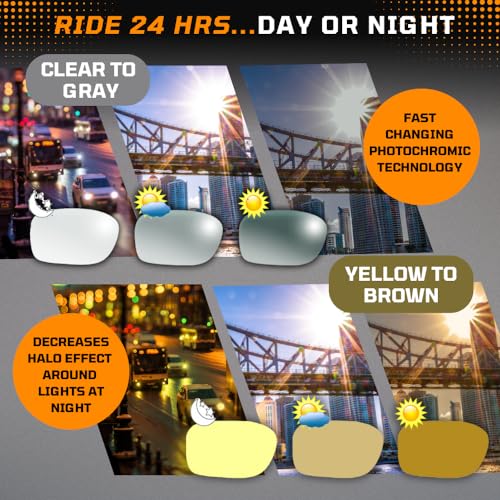 Bikershades Pink Purple Motorcycle Sunglasses Women Small Photochromic Transitional Day Night Biker Foam Padded Wind Blocker4