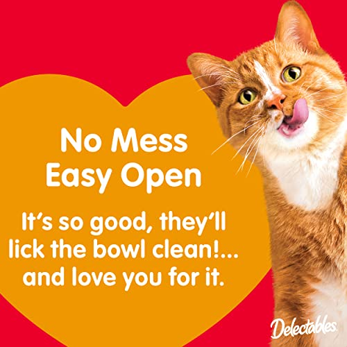 Image of Delectables Lickable Treat Bisque Wet Cat Treat Variety, Food Topper, Hydrating, Grain-Free, No Fillers, By-Products, Added Preservatives, 1.4oz Pouch 36ct