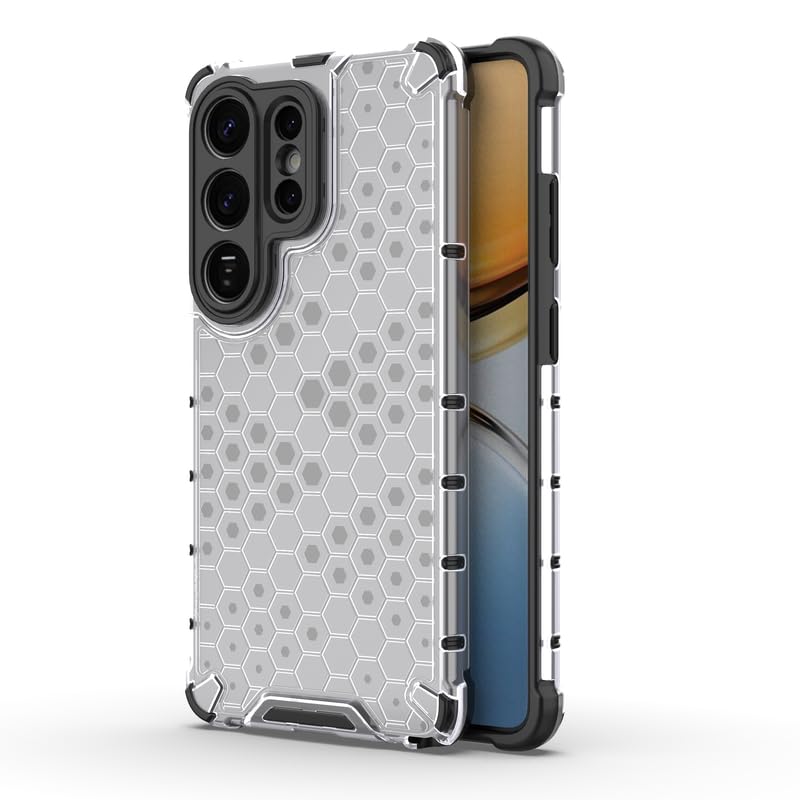 Image of Plastic Bumper Back Case Cover for Samsung Galaxy S26 Ultra 5G (Transparent)
