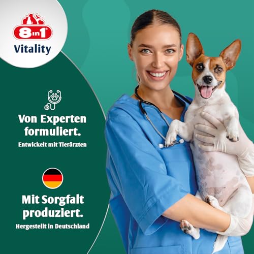 8in1 Glucosamin Tabletten mit MSM - zur Nahrungsergänzung bei ausgewachsenen und älteren Hunden, 1 Dose (55 Tabletten)