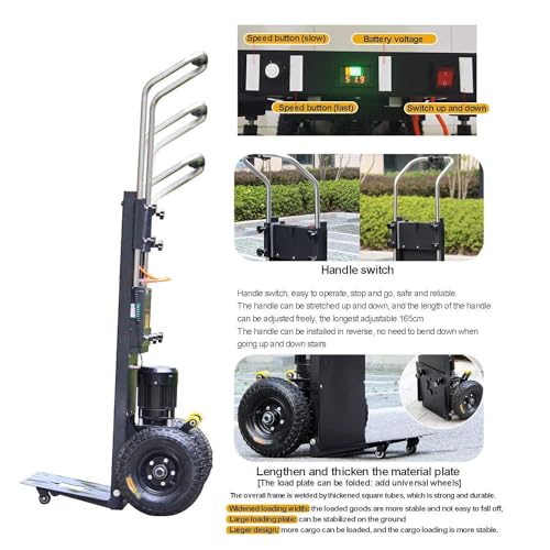 Carretilla eléctrica para escaleras, motor sin escobillas, batería 36AH miniatura 2