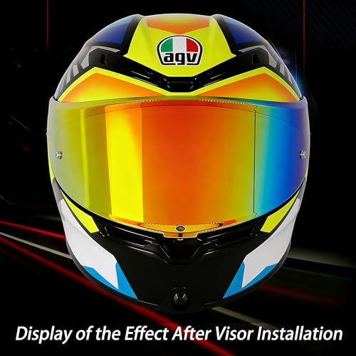 Image of AGV K6 and K6S Visor (Rainbow Gold)