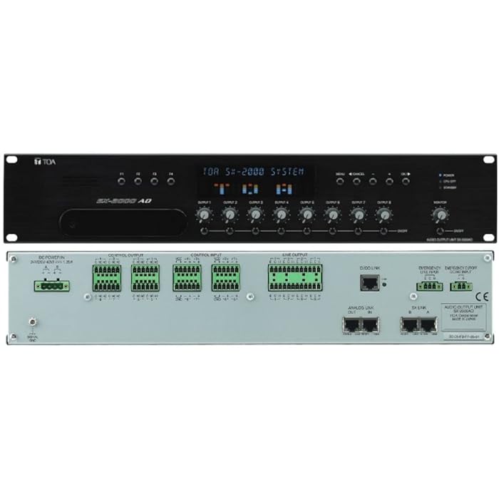 Buy TOA SX2100AO Audio Output Unit; 8 Audio oOutputs and 2 Inputs, Can