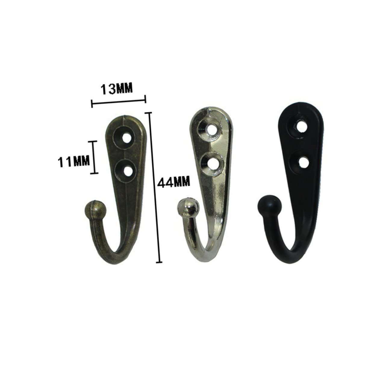 20 Stück Kleiderständer aus Metall Handtuchhaken Metallhaken Metallbügel S-Haken Handtuchhalter Kleiderhaken Kleiderbügel Wandhaken Kleiderhaken Garderobe Hakenleiste Hakenleiste Schwarz Vi