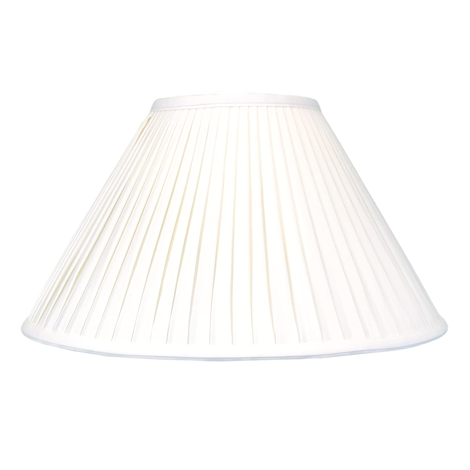 Royal Designs Coolie Empire - Pantalla básica plisada lateral, color blanco, 6 x 16 x 10 pulgadas, BS-727-16WH 2
