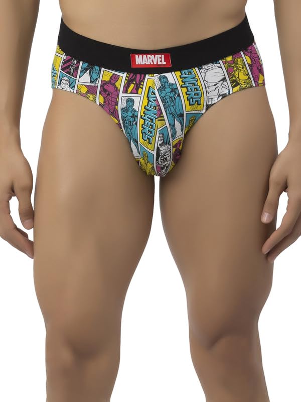 Image of John Players Infinity Heroes Cotton Brief Underwear for Men in Multicolour