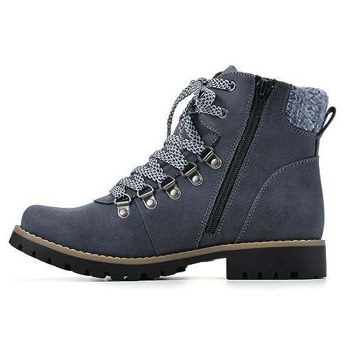 CLIFFS BY WHITE MOUNTAIN Women's Shoes Primed Lugged Lace-Up Ankle Bootie4